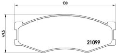 BREMBO P 56 014 — Plăcuțe de frână disc