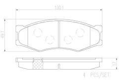 BREMBO P56014N — Plăcuțe de frână disc