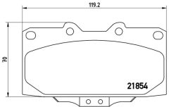 BREMBO P 56 034 — Plăcuțe de frână disc