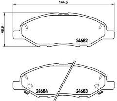 BREMBO P 56 088 — Колодки тормозные дисковые