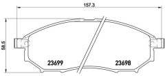 BREMBO P 56 094 — Plăcuțe de frână disc
