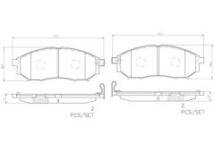 BREMBO P56094N — Plăcuțe de frână disc