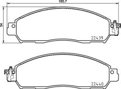 BREMBO P 56 120 — Plăcuțe de frână disc
