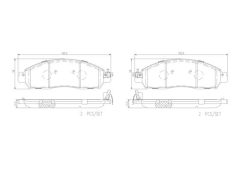 BREMBO P56120N — Plăcuțe de frână disc
