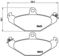 BREMBO P 59 026 — Plăcuțe de frână disc