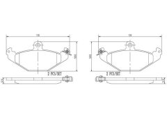 BREMBO P59026N — Plăcuțe de frână disc