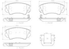 BREMBO P59055N — Колодки тормозные дисковые