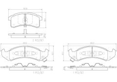 BREMBO P59062N — Plăcuțe de frână disc