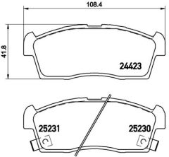 BREMBO P 61 108 — Колодки тормозные дисковые