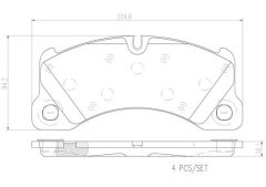 BREMBO P65017N — Plăcuțe de frână disc