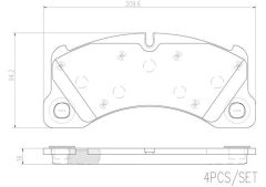 BREMBO P65021N — Plăcuțe de frână disc
