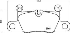 BREMBO P 65 031 — Plăcuțe de frână disc
