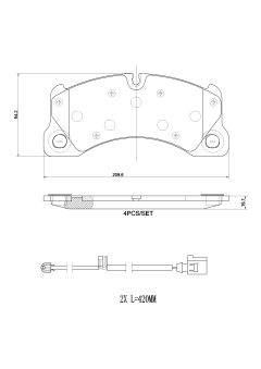 BREMBO P 65 049 — Plăcuțe de frână disc