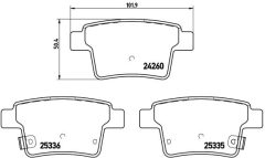 BREMBO P 66 002 — Колодки тормозные дисковые