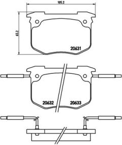 BREMBO P 68 011 — Колодки тормозные дисковые