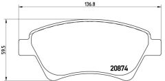 BREMBO P 68 034 — Plăcuțe de frână disc