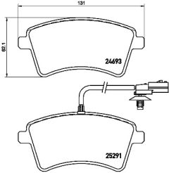 BREMBO P 68 058 — Колодки тормозные дисковые