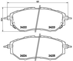 BREMBO P 78 017 — Колодки тормозные дисковые