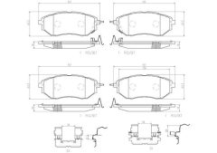 BREMBO P78017N — Колодки тормозные дисковые