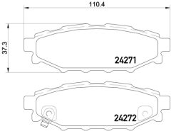 BREMBO P 78 020 — Колодки тормозные дисковые