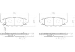 BREMBO P78020N — Колодки тормозные дисковые