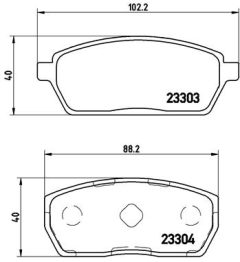 BREMBO P 79 017 — Колодки тормозные дисковые