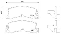 BREMBO P 83 017 — Plăcuțe de frână disc