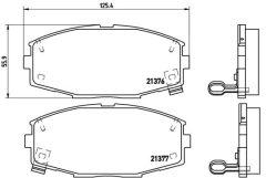 BREMBO P 83 020 — Plăcuțe de frână disc