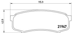BREMBO P 83 024 — Plăcuțe de frână disc