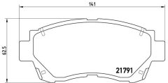 BREMBO P 83 027 — Колодки тормозные дисковые