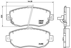 BREMBO P 83 037 — Колодки тормозные дисковые