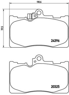BREMBO P 83 072 — Plăcuțe de frână disc