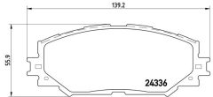 BREMBO P 83 082 — Колодки тормозные дисковые