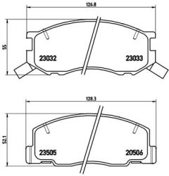 BREMBO P 83 093 — Колодки тормозные дисковые
