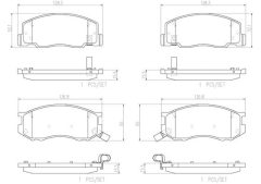 BREMBO P83093N — Колодки тормозные дисковые