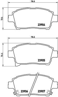 BREMBO P 83 103 — Колодки тормозные дисковые