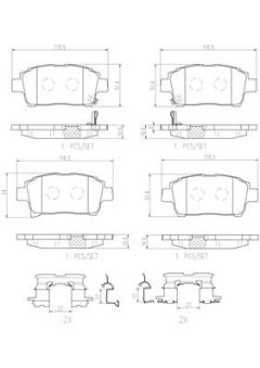 BREMBO P83103N — Колодки тормозные дисковые