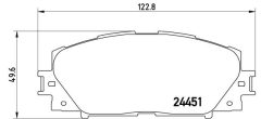 BREMBO P 83 106 — Plăcuțe de frână disc