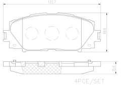 BREMBO P83106N — Plăcuțe de frână disc