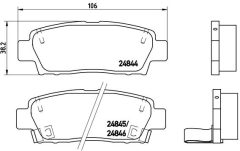 BREMBO P 83 111 — Колодки тормозные дисковые