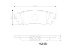 BREMBO P83166N — Колодки тормозные дисковые