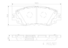 BREMBO P83172N — Plăcuțe de frână disc