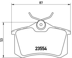 BREMBO P 85 017 — Plăcuțe de frână disc