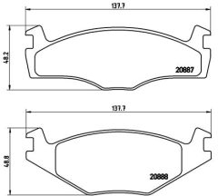 BREMBO P 85 024 — Колодки тормозные дисковые