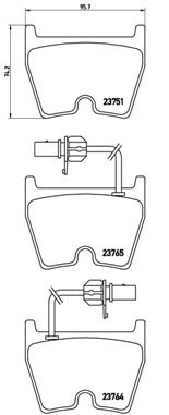 BREMBO P 85 078 — Колодки тормозные дисковые