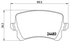 BREMBO P 85 109 — Колодки тормозные дисковые