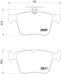 BREMBO P 85 124 — Plăcuțe de frână disc