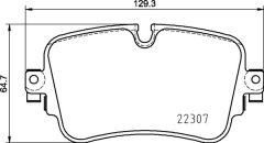 BREMBO P 85 161 — Колодки тормозные дисковые