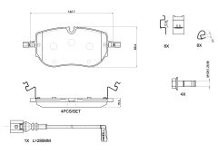 BREMBO P 85 192 — Колодки тормозные дисковые
