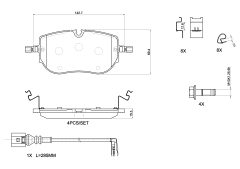 BREMBO P85192N — Колодки тормозные дисковые